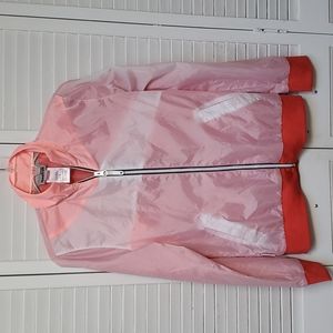 Vintage Reebok Size S "Meet You There " Zip-up Windbreaker Jacket.